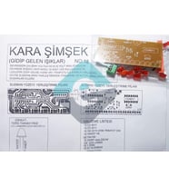 Kara Şimşek Devresi 12 Ledli Demonte Kit Kendin Yap