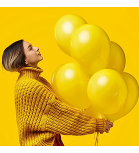 25 ADET PARLAK METALİK SARI BALON HELYUM GAZI UYUMLUDUR VIP 25 PCS SHINY METALLIC YELLOW BALLOON