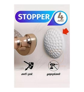 ModaCar Kapı Stopperi Golf Topu Model Kapı Çarpma Önleyici 4 Adet