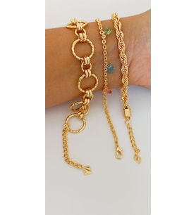 3 Adet Gold Renk Bileklik :5