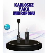 360 Derece Ses Algılamalı Type C Şarjlı Yaka Mikrofonu