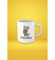 Stay Pawsitive Baskılı Kupa