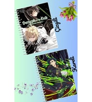 Owari no seraph defter seti 2 adet A4 boyutu 21*30 çizgili + kareli 60 syf
