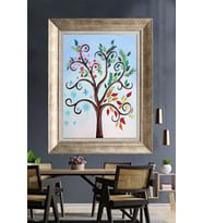GÜMÜŞ ÇERÇEVELİ PASPARTULU TABLO V539
