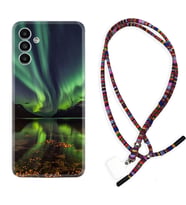Samsung A23 A31 A32 A50 A51 A52 A53 A70 Kılıf Boyun Asklı Rasta Silikon Kuzey Işıkları 1327