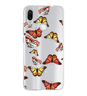 PrintiFy Xiaomi Redmi Note 7 ile Uyumlu 1mm Slim Fit Water Color 2 Baskılı Şeffaf  Kılıf