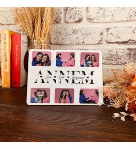 Anneler Gününe Özel - Anneye Hediye -Doğum Günü Hediyesi Ahşap Fotoğraflı Dekoratif Çerçeve