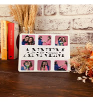 Anneler Gününe Özel - Anneye Hediye -Doğum Günü Hediyesi Ahşap Fotoğraflı Dekoratif Çerçeve