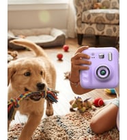 HD Ekranlı Çocuk Fotoğraf Makinesi Video Kayıt ve Baskı Kağıdı Kalem Hediyeli