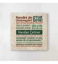 Kişiye Özel Öğretmenimin Klasik Sözleri Bardak Altlığı