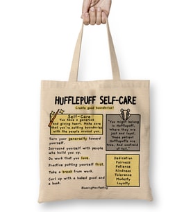 Hufflepuff Harry Potter Bez Çanta Uzun Saplı