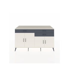 Kronos Konsol 2 Raflı 3 Çekmeceli 4 Kapaklı 176x59x99 Aytaşı-Aytaşı/Antrasit