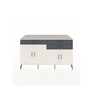 Kronos Konsol 2 Raflı 3 Çekmeceli 4 Kapaklı 176x59x99 Aytaşı-Aytaşı/Antrasit