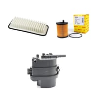 Bosch Filtre Bakım Seti Citroen C1 1.4 HDI Dizel 2005-2014 Hava + Yağ f. + Yakıt Filtre Bosch