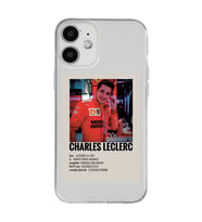 Iphone 12 Uyumlu Charles Leclerc Desenli Şeffaf Telefon Kılıfı