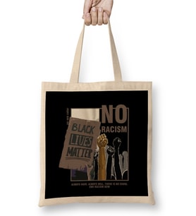Black Lives Matter Black History Month Bez Çanta Uzun Saplı