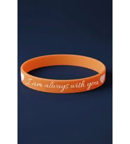 “I Am Always With You” Kalpli Kadın Erkek Silikon Bileklik – Sevgiliye Anlamlı Hediye