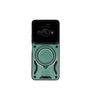Poco C61 Kılıf Joy Lens Standlı Kapak - Koyu Yeşil