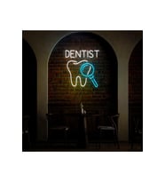 DENTIST Yazılı ve Şekilli Neon Tabela