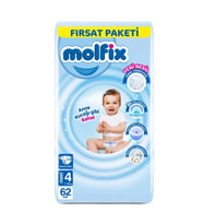 Molfix Fırsat Paketi Cırtlı Bebek Bezi 4 62