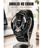 Şık Metal Kasa ve Değiştirilebilir Kordonlarla SW80 Smartwatch Yeni Nesil