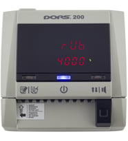 DORS 200 Otomatik Profesyonel Sahte Para Kontrollü Dedektör (Siyah - Açık Krem)