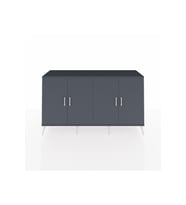 Kronos Konsol 6 Raflı 4 Kapaklı 176x59x99 Antrasit-Antrasit