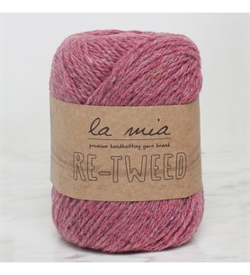 La Mia Re-Tweed Gül Kurusu Melanj El Örgü İpi - L140 - 34417