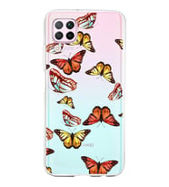 PrintiFy Huawei P40 Lite ile Uyumlu 1mm Slim Fit Water Color 2 Baskılı Şeffaf  Kılıf
