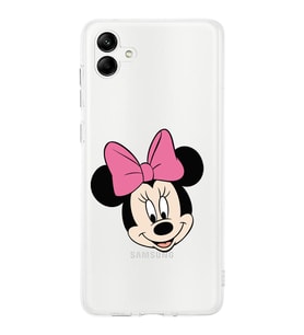 Samsung Galaxy A04  Kapak Minnie Mouse Tasarımlı Şeffaf  Kılıf