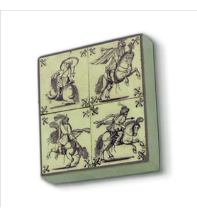 Hollanda Deseni Baskılı Doğaltaş  Magnet(KD-100)Buzdolabı Süsü