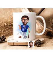 Bk Gift Kişiye Özel Erkek Beyzbol Karikatürlü Beyaz Kupa Bardak-17, Sevgiliye Hediye, Arkadaşa Hediye