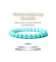 Firuze Doğal Taş Bileklik ( Şans ) 8 Mm