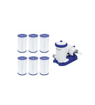 Bestway İntex Havuzlarla Uyumlu Devirdaim Motoru 9463lt Filtre Seti BW719