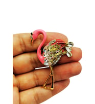 Zarif Flamingo Broş