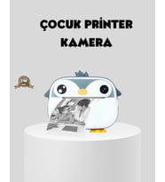 Mey İthalat® Termal Baskı Çocuk Kamerası Hd Çekim Usb Şarjlı Eğitici Oyuncak