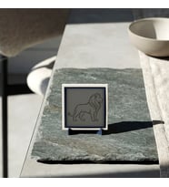 Ayakta Aslan Detaylı Modern Dekoratif Obje, Ev ve Ofise Karakter Katan Masaüstü Aksesuarı 10x10 cm