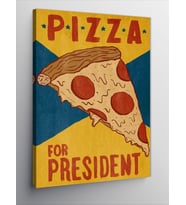Kanvas Tablo Pizza Temalı