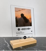 Kişiye Özel Tasarım Resim Baskılı Spotify Barkodlu Çerçeve
