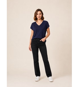 VİGOSS V YAKA KADIN T-SHIRT 13161-03132