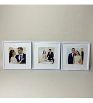 3'lü 20x20 Sök Tak Yapışan Çerçeve (Beyaz)