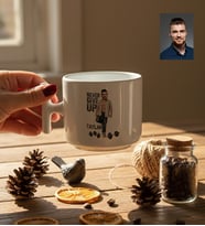 Kişiye Özel Karikatürlü Never Give Up Motivasyon T Kupa Doğum Günü Hediyesi
