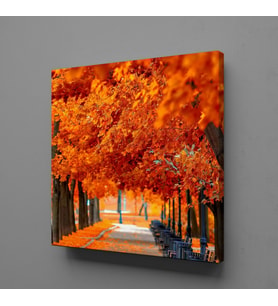 SONBAHARIN BÜYÜSÜ TEMALI KANVAS TABLO 160x160cm