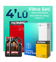 Filtron Mercedes CLS350 Benzin Filtre Bakım Seti Motul Motor Yağlı (2005-2011) 4 Lü