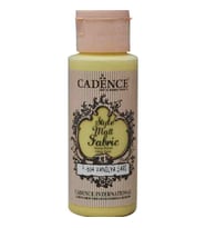 Cadence Style Matt Fabric Kumaş Boyası F-604 Vanilya Sarı 