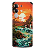 Vivo Y29 Kılıf Boutique Baskılı Resimli Retro Mountain Pcode -079