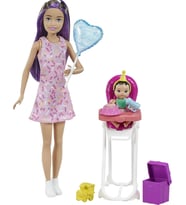 Barbie Skipper Bebek Bakıcısı Bebeği Oyun Seti Parti Temalı FHY97-GRP40 (Çok Renkli)