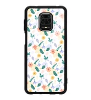 Xiaomi Redmi Note 9 Pro Uyumlu Minik Çiçekler Tasarımlı Glossy Telefon Kılıfı