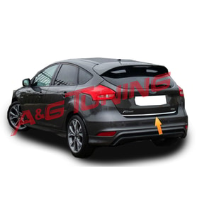Ford Focus 3 Hatchback Krom Bagaj Alt Çıta Formlu 2015-2017 ve Arası Paslanmaz Çelik