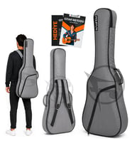 Fourtune Luca Gri Akustik Gitar Çantası Gigbag Kalın (Soft Case)